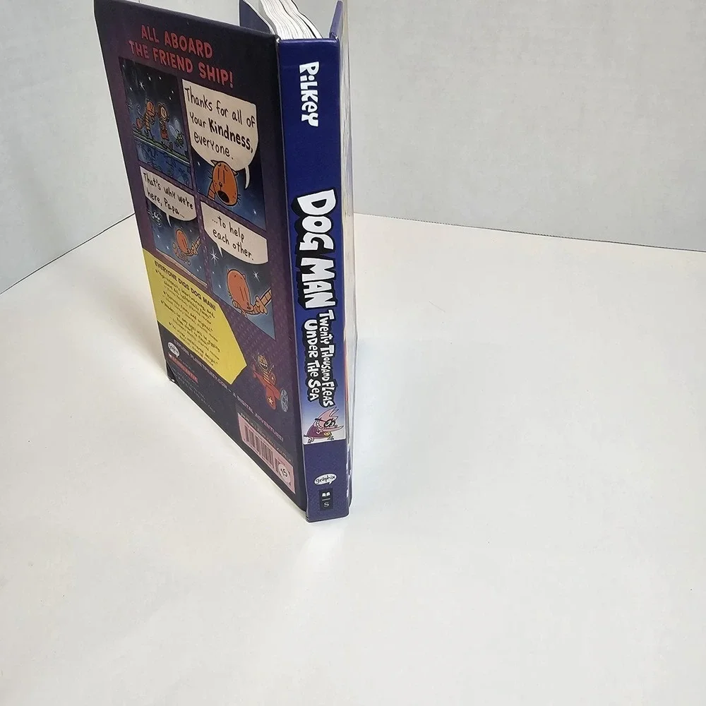 Dog‎ Man- Twenty Thousand Fleas Under Sea. Dav Pilkey Hardcover Book Kids